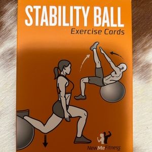 NewMeFitness Stability Ball Exercise Cards